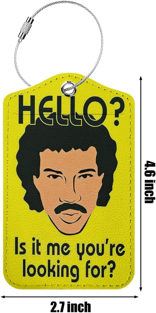 Funny Luggage Tag, Quotes Suitcase Tags with Privacy Flap Metal Loop