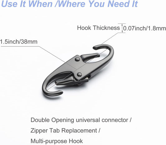 Zpsolution Zipper Clips Anti Theft, Zipper Locks for Backpacks, Purses