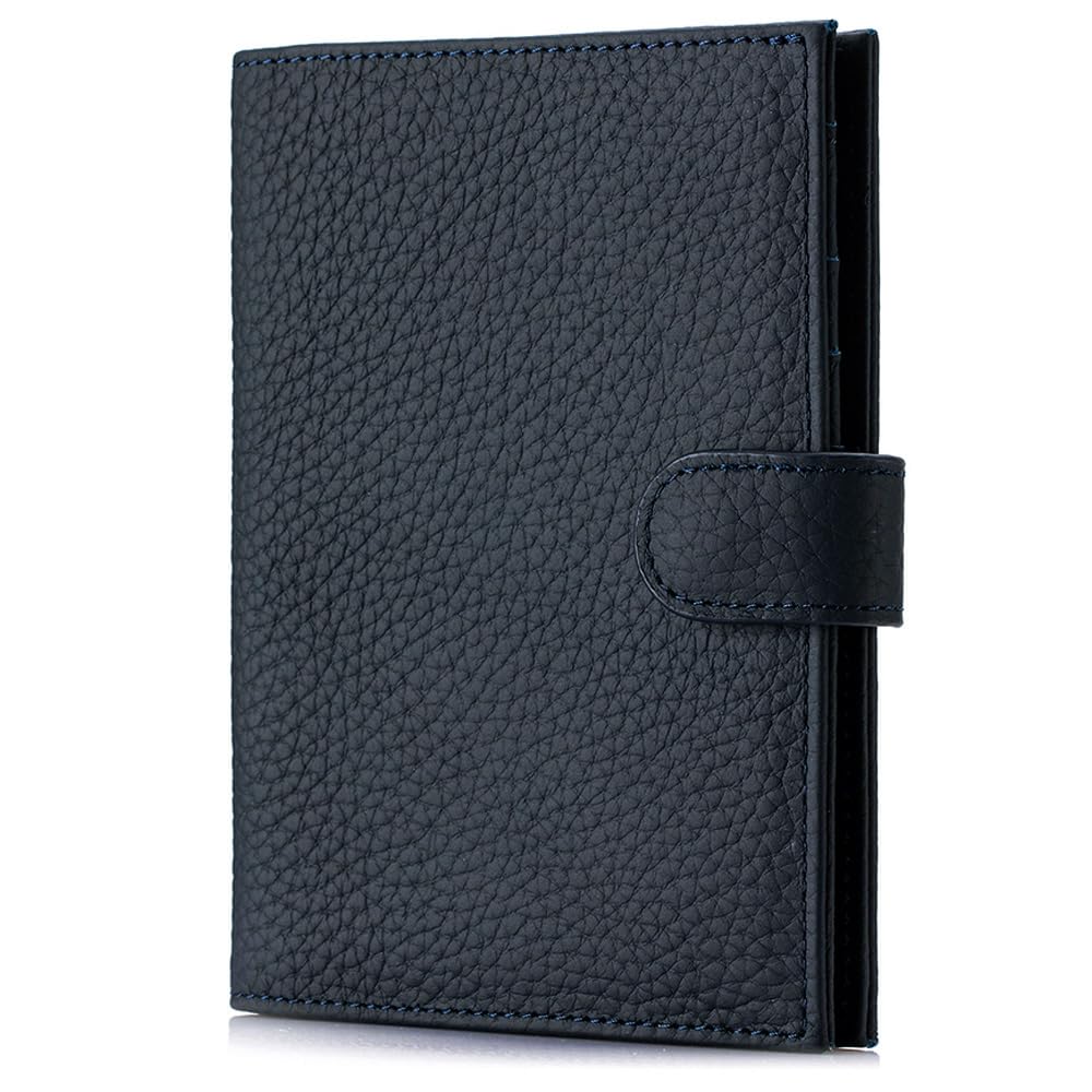 Leather RFID Slim Passport Holder for Travel Women, Gift Ready