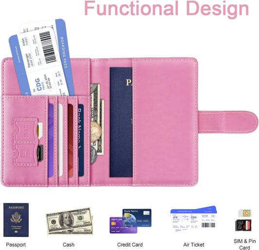 Passport Holder Cover Initial Letter A-Z Travel Wallet Personalized