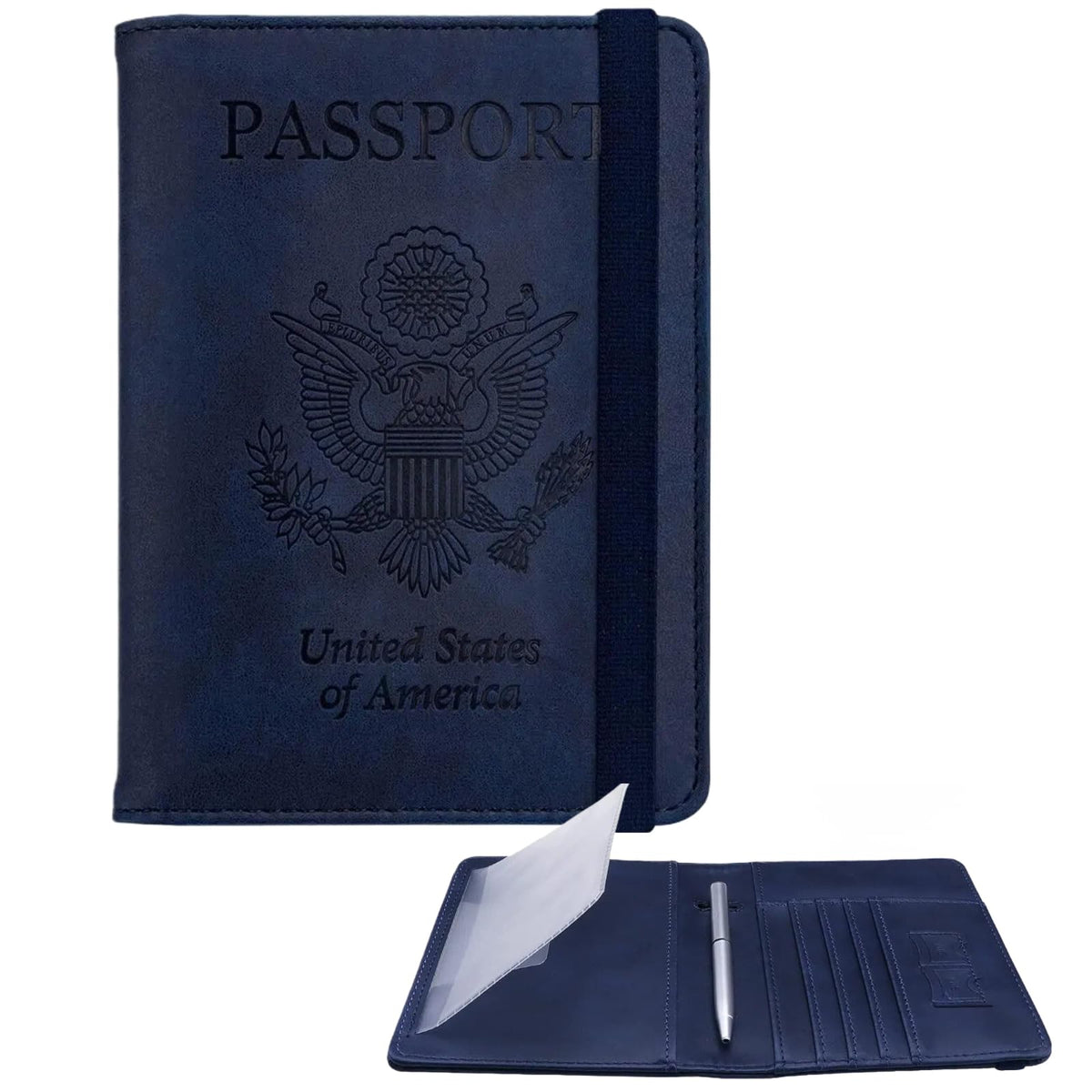 WALNEW Passport Holder for Travel, RFID Passport Wallet, Travel Essentials