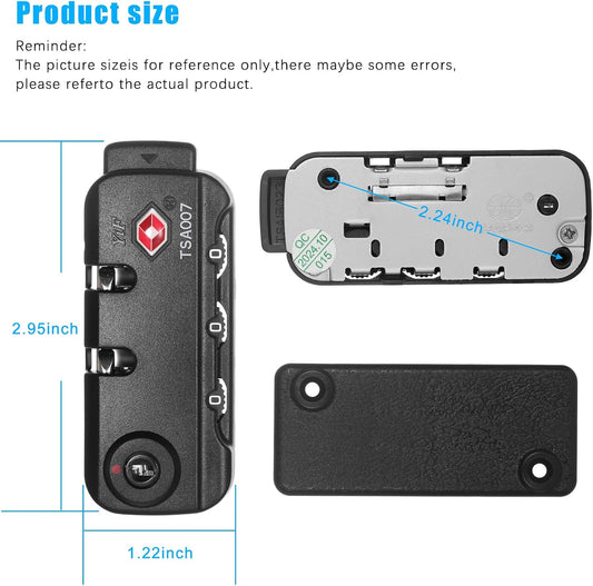 TSA Approved Combination Lock, 2 PCS