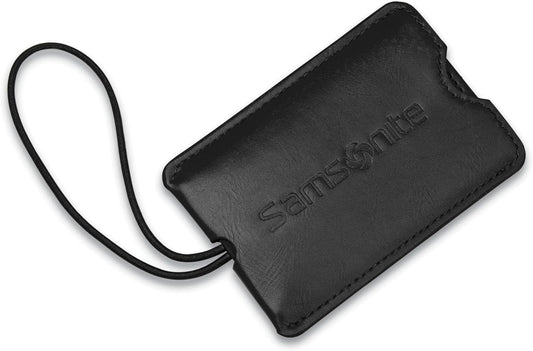 Samsonite 2-Pack Vinyl ID Tags, Black