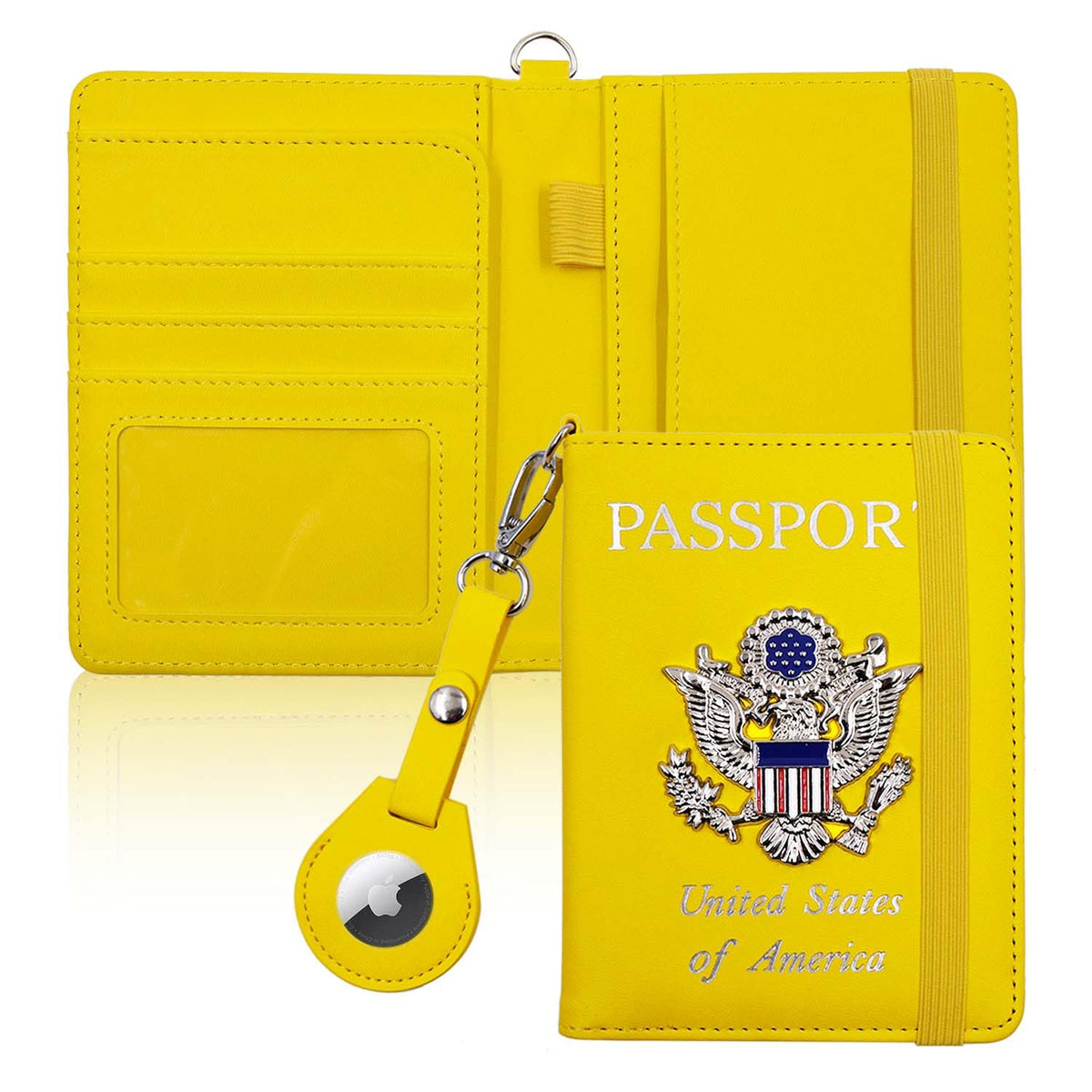Passport Holder for Travel,Passport Cover Case with RFID (purple)