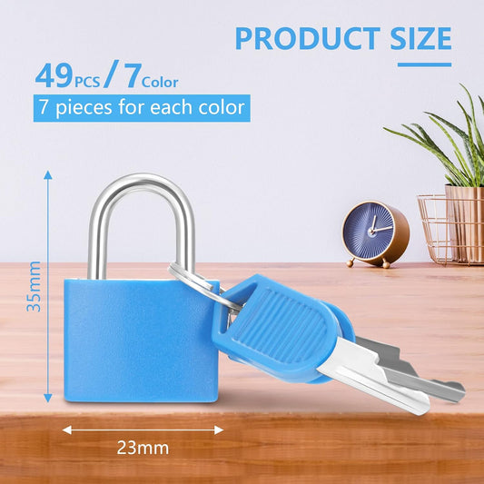 Yulejo 49 Pieces Small Locks with Keys, Mini Padlocks for Luggage Suitcase