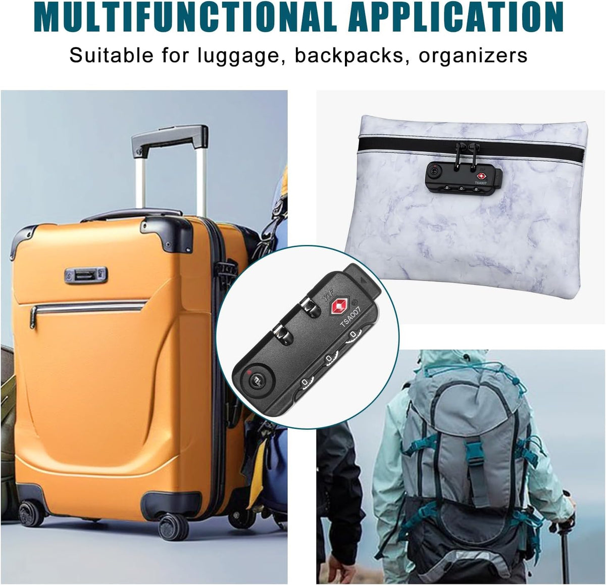 TSA Approved Combination Lock, 2 PCS