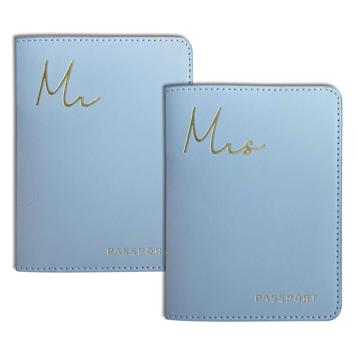 Mr&Mrs Gifts Matching Passport Covers for Mr and Mrs Honeymoon Essentials
