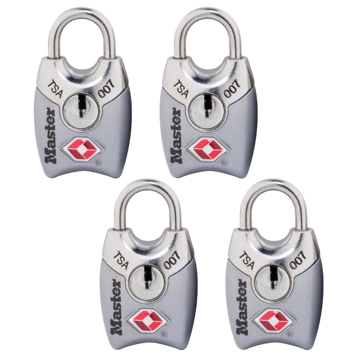 Master Lock 4689T TSA Approved Keyed Lock, 2 Pack, Colors May Vary