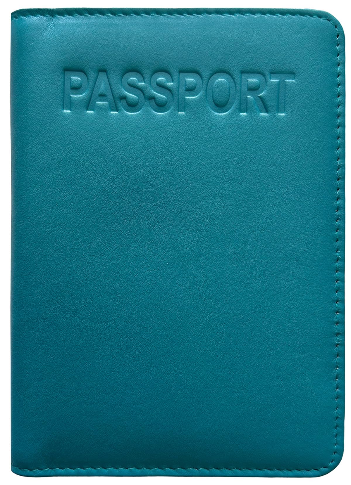 Antique Saddle Genuine Leather RFID Passport Cover