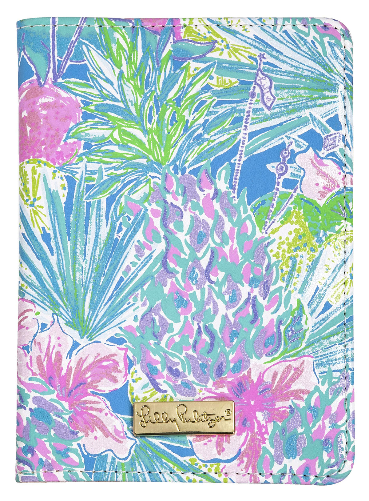 Lilly Pulitzer Leatherette Passport Holder, Swizzle In