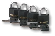 Master Lock Outdoor Padlock Weather-Resistant Keyed Alike Lock 4-Pack 131Q