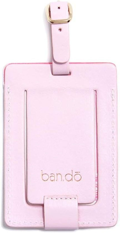 ban.do Quote Leatherette Luggage Tag, I'm Outta' Here (Pink/Metallic)