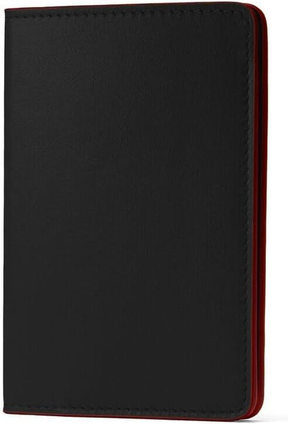 Maruse Leather Passport Holder, Handmade in Italy, Top-Grain Leather Passport Cover with Card Slots