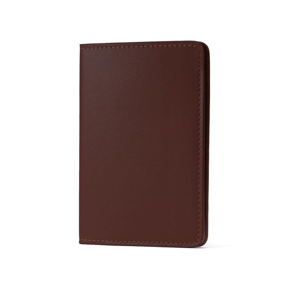 Maruse Leather Passport Holder, Handmade in Italy, Top-Grain Leather Passport Cover with Card Slots