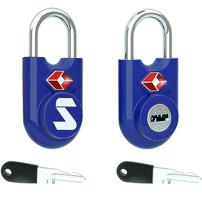 SURE LOCK Mini TSA Approved Keyed Luggage Lock – One Key Opens All, Fits Tight Zipper Gaps & Small Pull Holes, Compact Travel Lock for Suitcases, Backpacks & Handbags