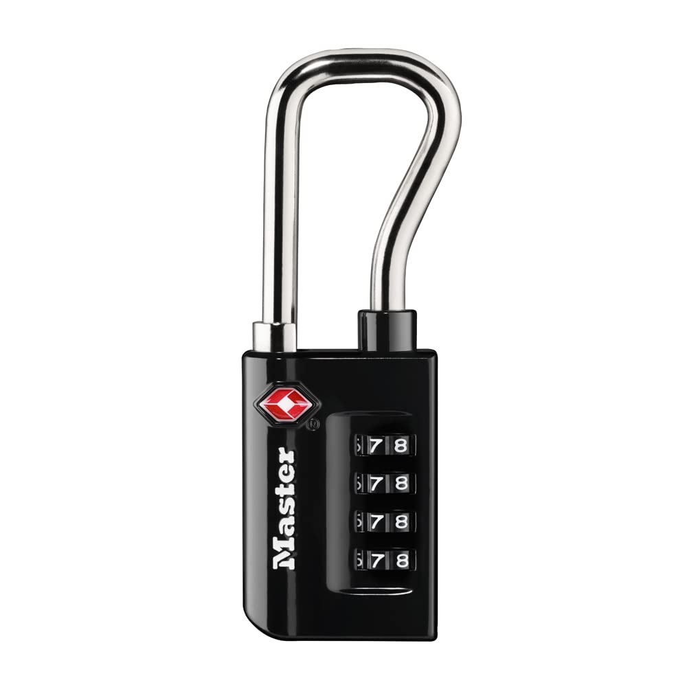 Master Lock TSA Approved Combination Luggage Lock Black 4-Pack 4696EC4