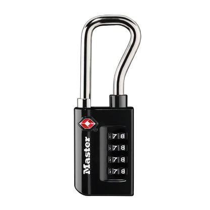 Master Lock TSA Approved Combination Luggage Lock Black 4-Pack 4696EC4