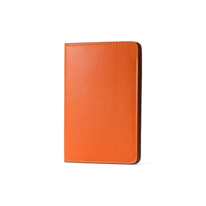 Maruse Leather Passport Holder, Handmade in Italy, Top-Grain Leather Passport Cover with Card Slots