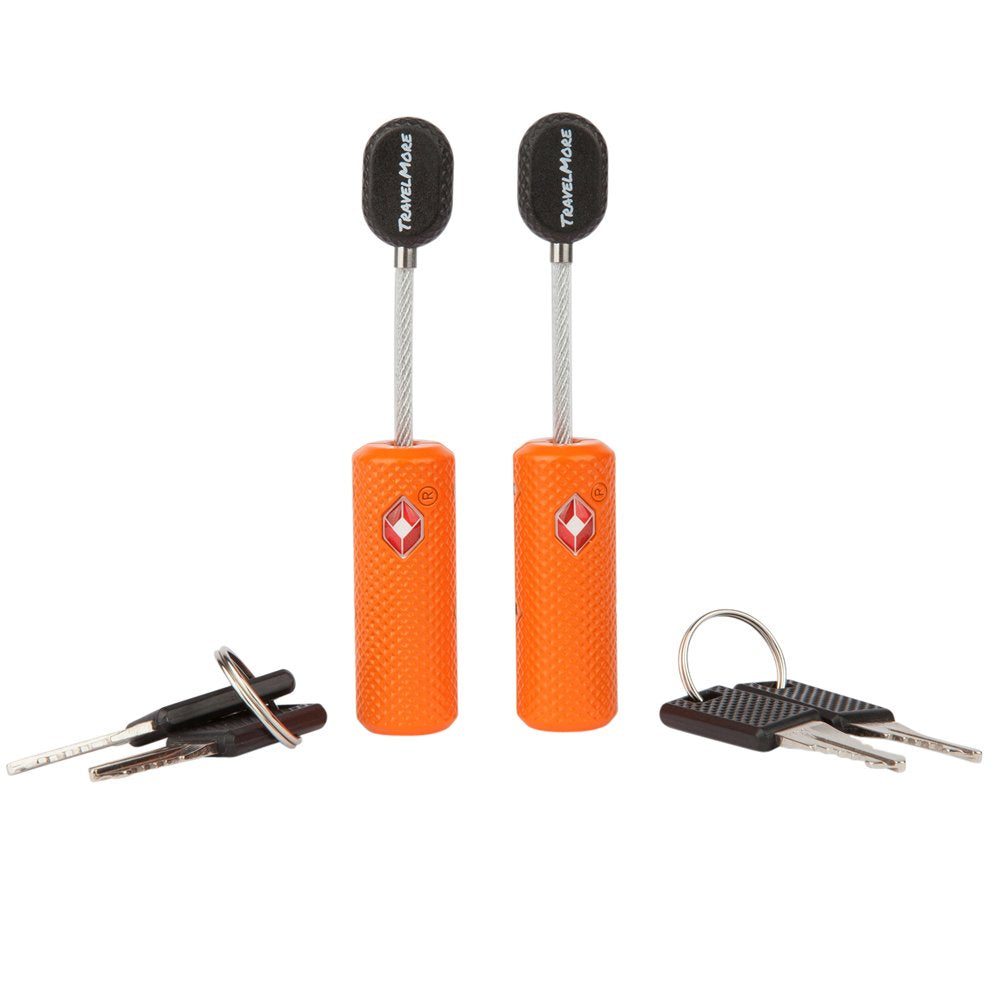 TravelMore TSA Approved Locks for Luggage with Keys, Secure Travel Locks