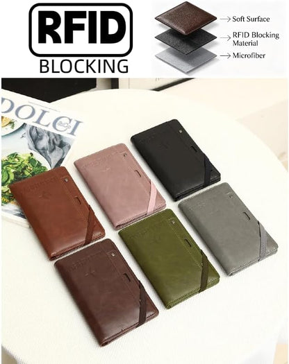 RFID Passport Holder for Travel, Slim Passport Wallet Travel