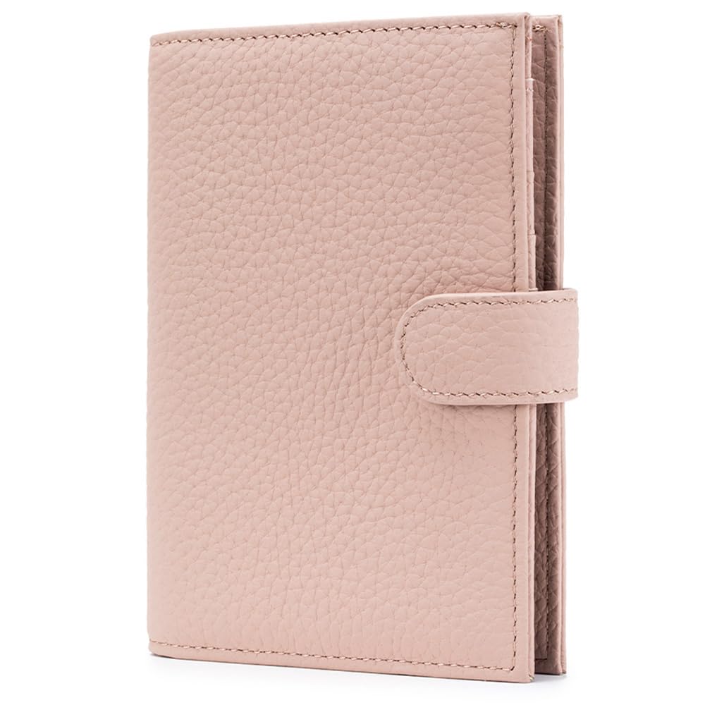 Leather RFID Slim Passport Holder for Travel Women, Gift Ready