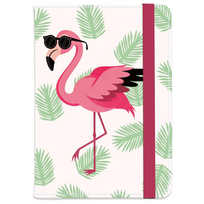 Passport Holder Featuring Delicate Pink and White Blooms PU Leather Travel Document Wallet Feminine Passport Cover for Women 5.9 x 4.3 Inches