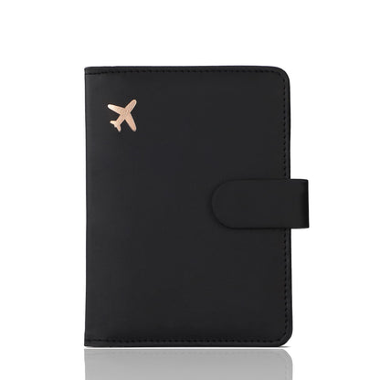 Melsbrinna Premium Leather Passport Holder Covers Case, Waterproof Rfid Blocking Travel Wallet Passport Holder with Pen Holder, Cute Passport Book for Women/Men