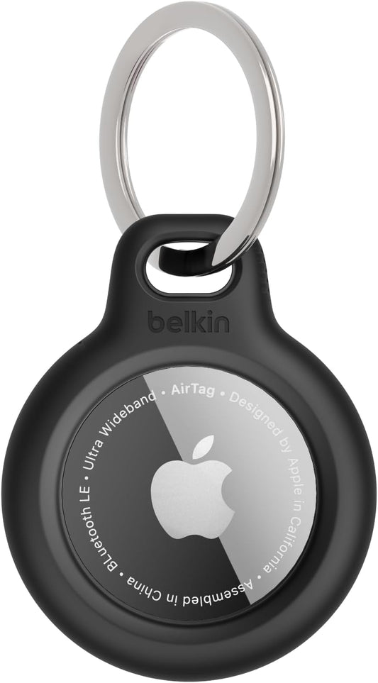 Belkin Apple AirTag Holder Keychain with Key Ring, Scratch-Resistant