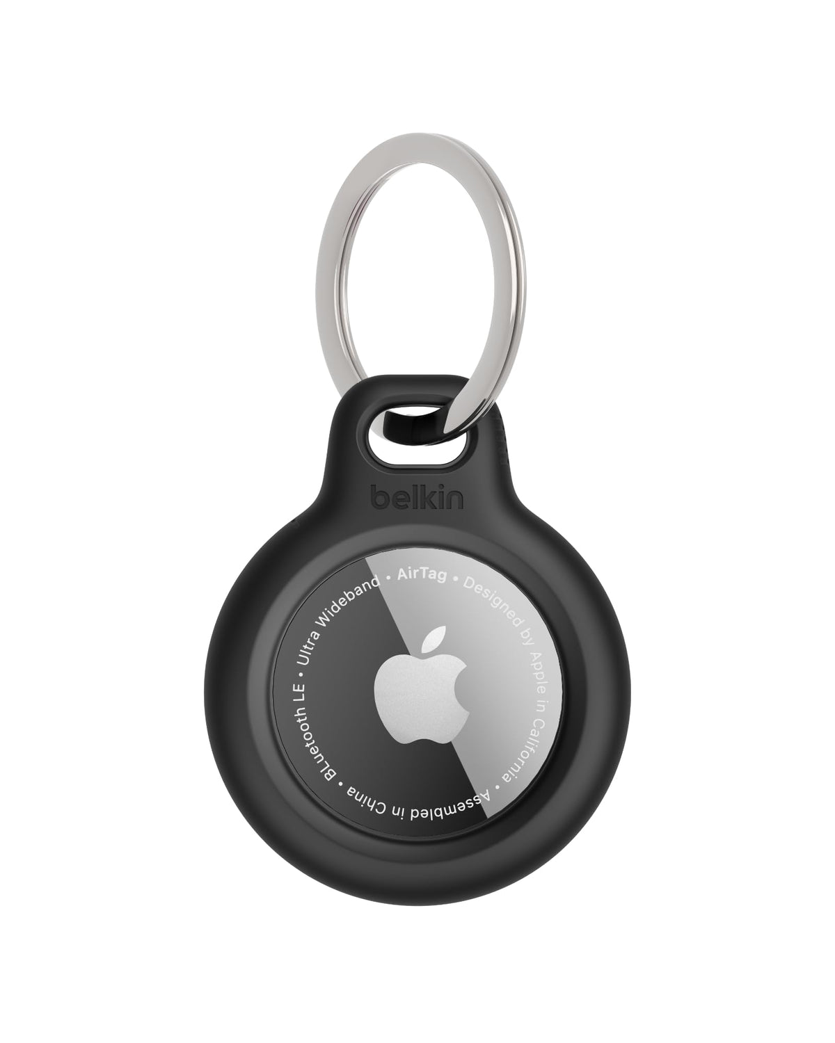 Belkin Apple AirTag Holder Keychain with Key Ring, Scratch-Resistant