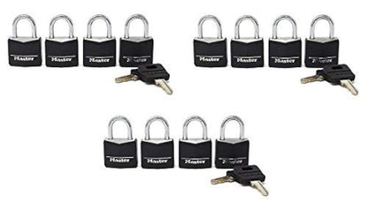 Master Lock Outdoor Padlock Weather-Resistant Keyed Alike Lock 4-Pack 131Q