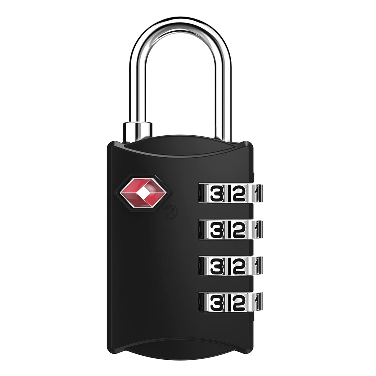 ZHEGE TSA Luggage Lock for Train Travel, 26"L × 0.1"D Cable (2 Pack, Black)