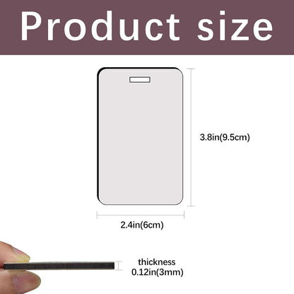 50 pcs Sublimation Luggage tag Blanks White Blank Travel Bag Tags with Strap Double Sided MDF Suitcase Label Tag with Slots Keychains Blanks Handmade DIY Crafting