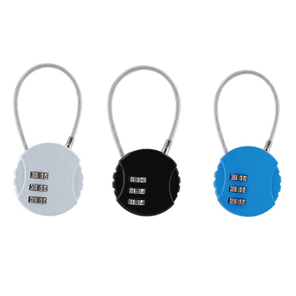 Litoexpe 8 Pcs Combination Cable Lock 8 Colors