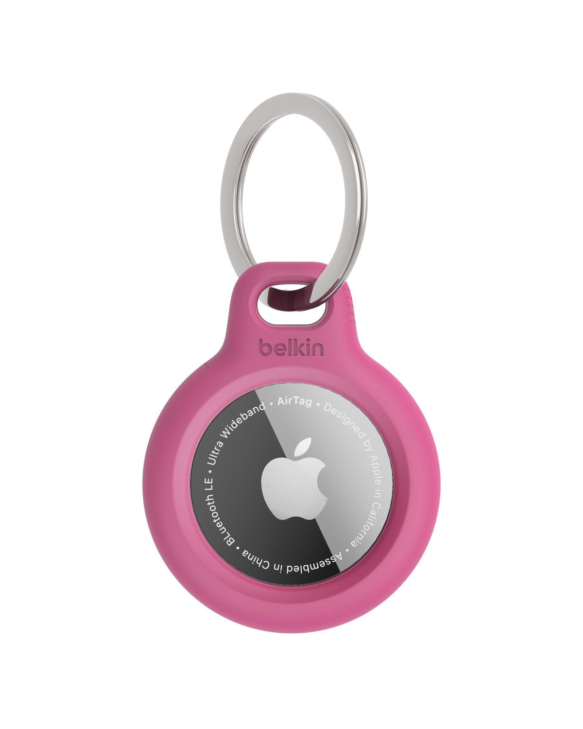 Belkin Apple AirTag Holder Keychain with Key Ring, Scratch-Resistant