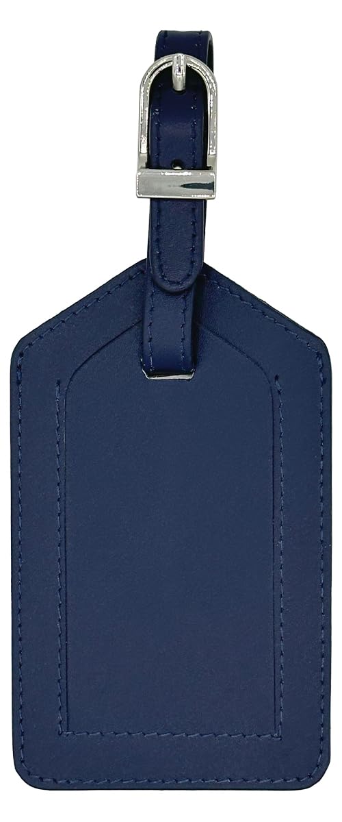 Emerald Green Genuine Top Grain Leather Luggage Tag