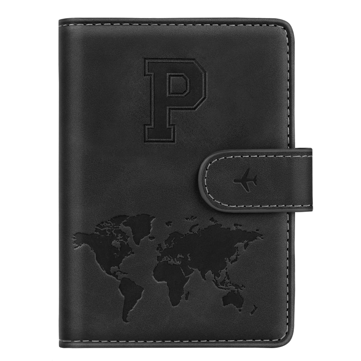 Passport Holder Cover Initial Letter A-Z Travel Wallet Personalized