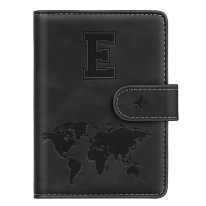 Passport Holder Cover Initial Letter A-Z Travel Wallet Personalized