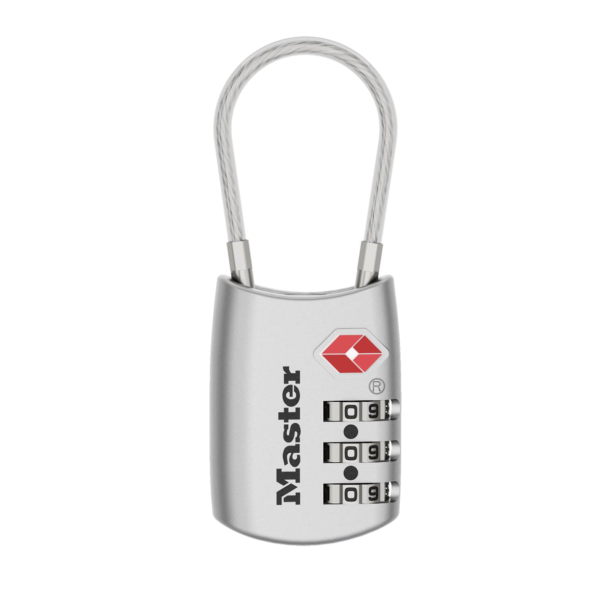 Master Lock 4688D Set Your Own Combination TSA Approved Luggage Lock, 1 Pack, Red