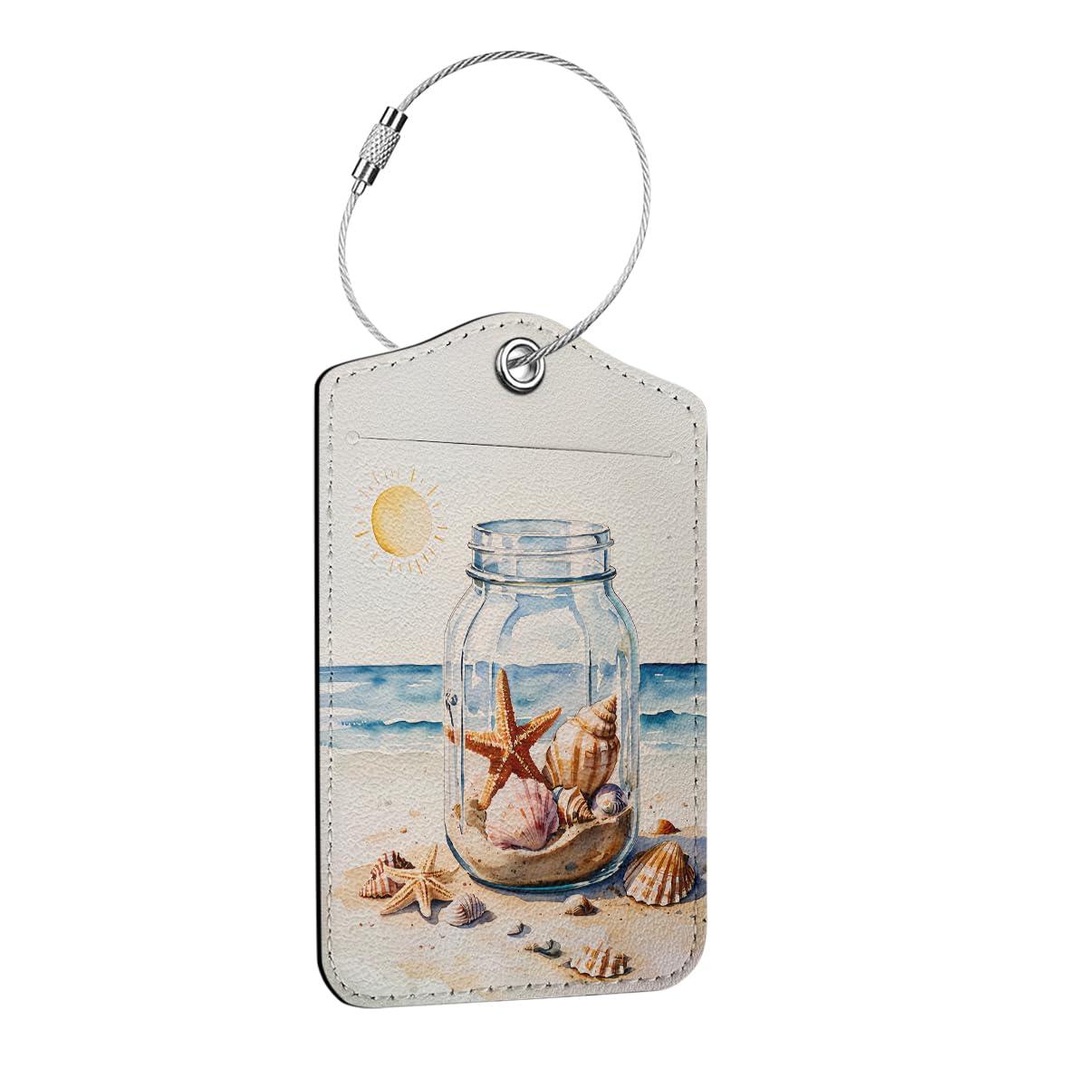 Funny Luggage Tag, Quotes Suitcase Tags with Privacy Flap Metal Loop
