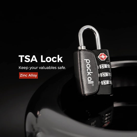 pack all TSA Approved Travel Luggage Locks, Resettable 3-Digit Code