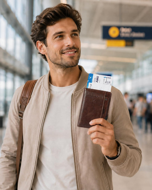 RFID Passport Holder for Travel, Slim Passport Wallet Travel