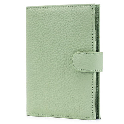 Leather RFID Slim Passport Holder for Travel Women, Gift Ready