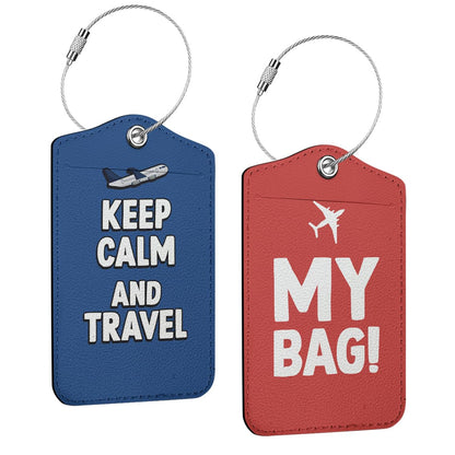 Funny Luggage Tag, Quotes Suitcase Tags with Privacy Flap Metal Loop