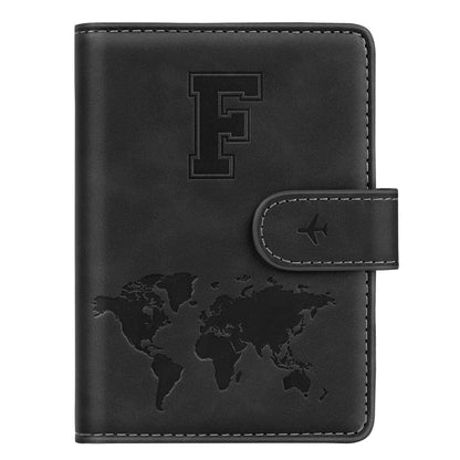 Passport Holder Cover Initial Letter A-Z Travel Wallet Personalized