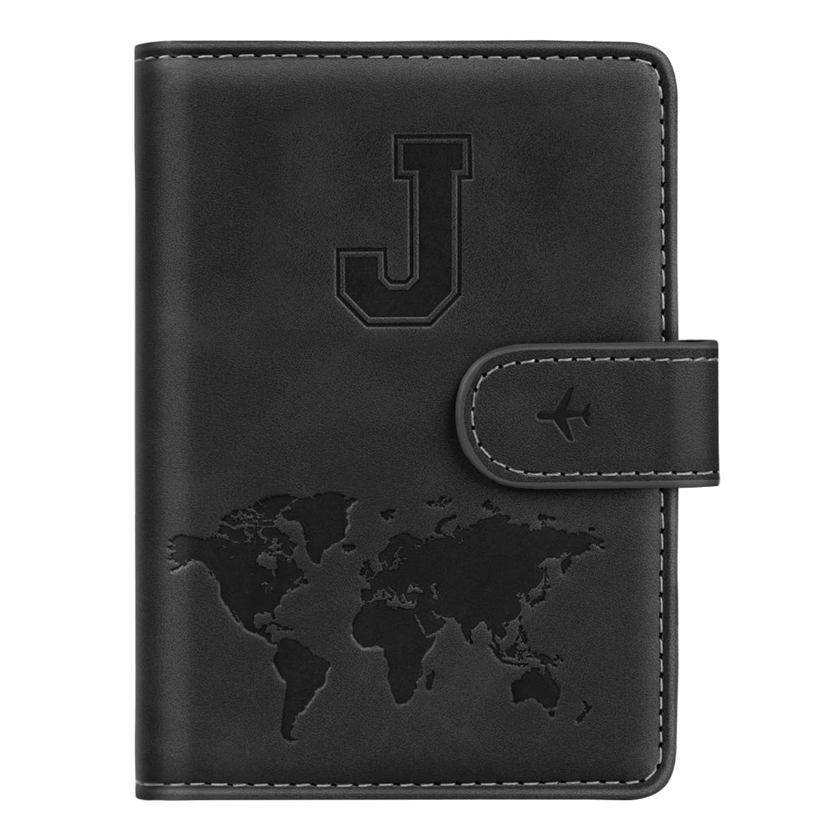 Passport Holder Cover Initial Letter A-Z Travel Wallet Personalized