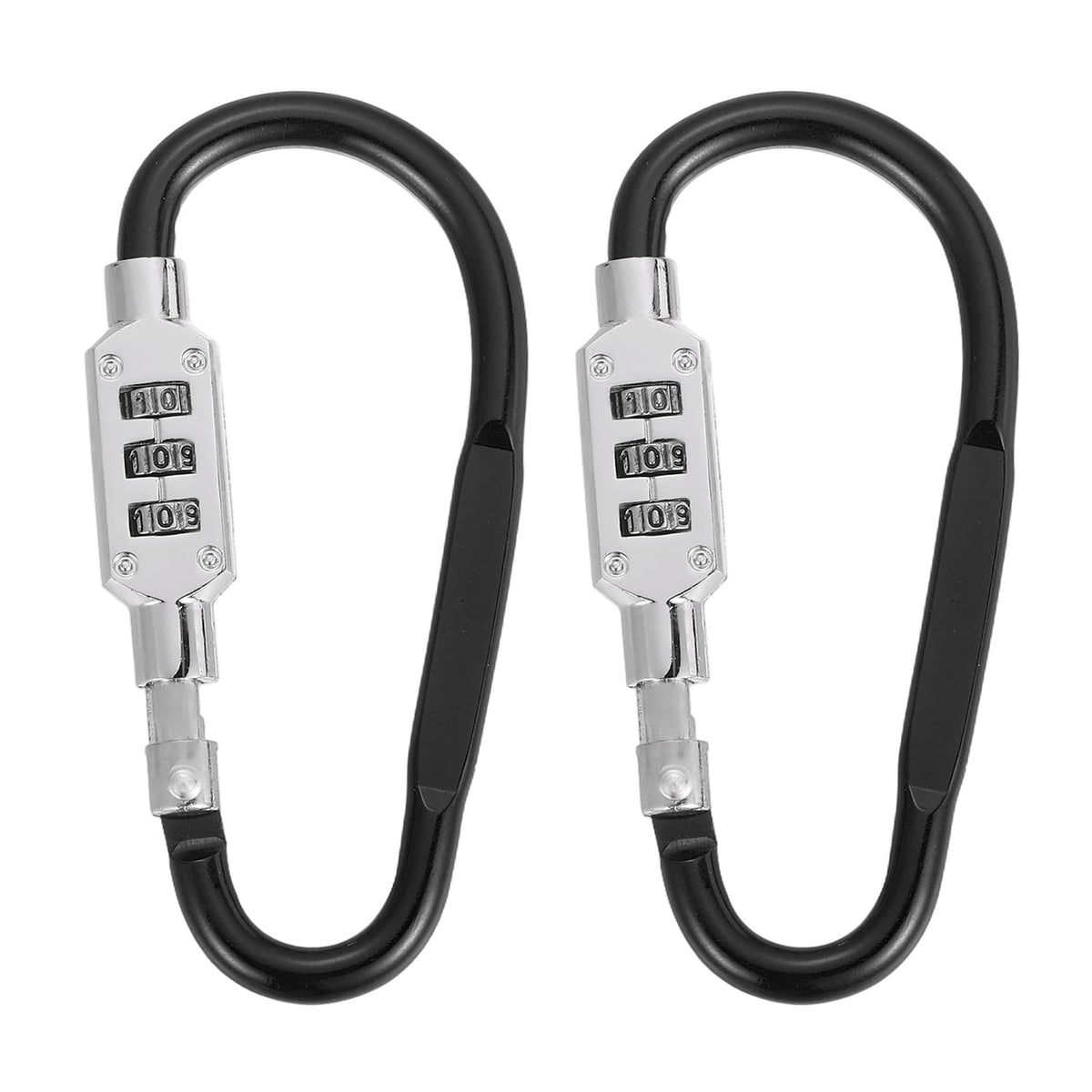 PATIKIL D-Shaped Code Combination Lock 3-Digit Combo 4.8"x2.4" 2 Pcs