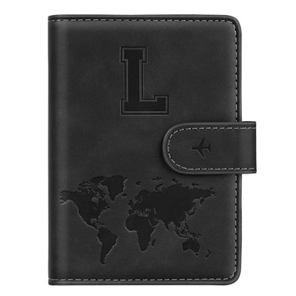 Passport Holder Cover Initial Letter A-Z Travel Wallet Personalized