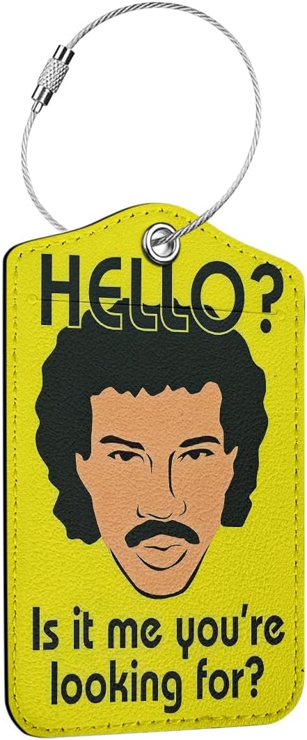 Funny Luggage Tag, Quotes Suitcase Tags with Privacy Flap Metal Loop