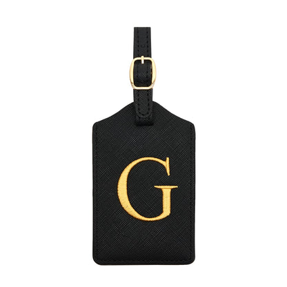 Luggage Tag PU Leather for Suitcase Baggage Handbag Travel Bag Label Suitcase Tag Suitcase Label Tag w. Name Card & Privacy Cover (E)
