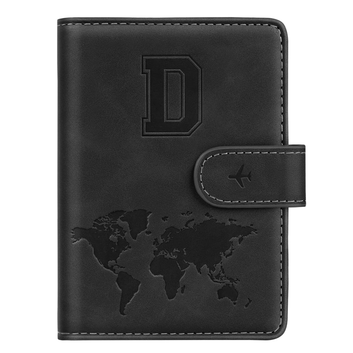 Passport Holder Cover Initial Letter A-Z Travel Wallet Personalized